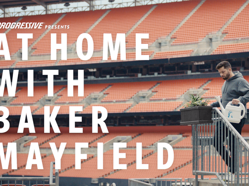 At home with Baker Mayfield Baker Mayfield prepares for the rain Ad Age